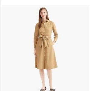 J. Crew Tie-waist shirtdress